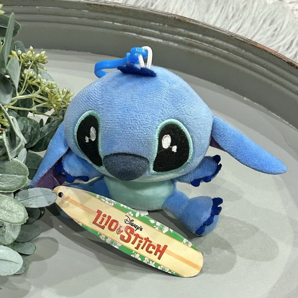 Disney Lilo & Stitch "Stitch" Plush Toy Key Chain Soft Stuffed Key Chain